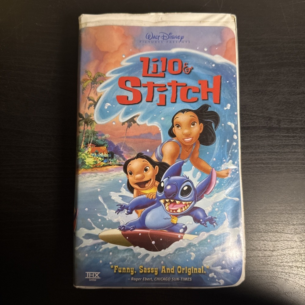 Lilo  Stitch (VHS, clamshell) With Experiment Tracker insert